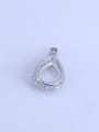 thumb 925 Sterling Silver Water Drop Pendant Setting Stone size: 9*13mm 2