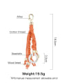 thumb Alloy Shell Cotton Rope  Round Artisan Hand-Woven  Bag Pendant 3