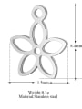 thumb Stainless steel Flower Charm Height : 11.5 mm , Width: 8.4 mm 1