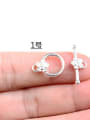 thumb 925 Sterling Silver Heart Round Toggle Clasp 1