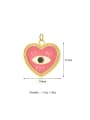 thumb 925 Sterling Silver Cubic Zirconia Enamel Trend Heart Pendant 2