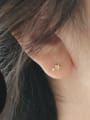 thumb 925 Sterling Silver Cubic Zirconia Star  Heart Minimalist Stud Earring 1