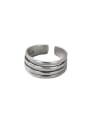 thumb 925 Sterling Silver Irregular Vintage Stackable Ring 2