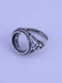 thumb 925 Sterling Silver Round Ring Setting Stone size: 13*13mm 1