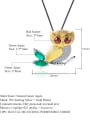 thumb 925 Sterling Silver Natural Stone Bird Artisan Necklace 3