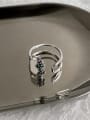 thumb 925 Sterling Silver Cubic Zirconia Vintage Band Ring 2