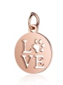 thumb Stainless steel Message Charm Height : 12 mm , Width: 17 mm 2