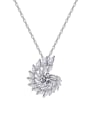thumb 925 Sterling Silver Cubic Zirconia Flower Luxury Necklace 3