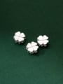 thumb S925 silver Seiko electroplating four-leaf flower spacer beads 1