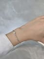 thumb 925 Sterling Silver Freshwater Pearl Dainty Beaded Bracelet 1