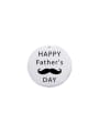 thumb Stainless Steel Laser Lettering Father's day Single Hole Diy Jewelry Accessories 2
