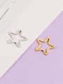 thumb Stainless steel geometric star jewelry accessories/hollow five-pointed star pendant 1