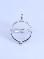 thumb 925 Sterling Silver Bead Cage Pendant Setting Stone size: 19*19mm 0