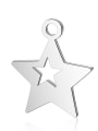 thumb Stainless steel Star Charm Height : 13.7 mm , Width: 12 mm 0