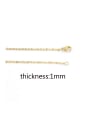 thumb Stainless steel O-shaped chain necklace with tail chain 1