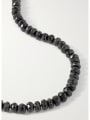 thumb Titanium Steel Natural Stone Black Geometric Trend Beaded Necklace 2