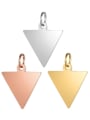 thumb Stainless steel Triangle Charm Height : 15 mm , Width: 19 mm 0