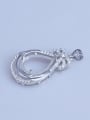 thumb 925 Sterling Silver Water Drop Pendant Setting Stone size: 10*14mm 1