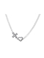thumb 925 Sterling Silver Heart Vintage Necklace 0