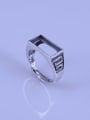 thumb 925 Sterling Silver Rectangle Ring Setting Stone size: 7*14mm 1