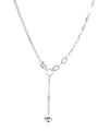 thumb 925 Sterling Silver Heart Vintage Lariat Necklace 0