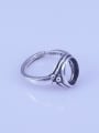 thumb 925 Sterling Silver 18K White Gold Plated Oval Ring Setting Stone size: 8*10mm 1