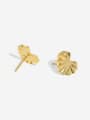 thumb 925 Sterling Silver Flower Minimalist Stud Earring 0