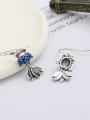 thumb 925 Sterling Silver Enamel Vintage Fish  Ring And Earring Set 4