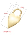 thumb Brass Cubic Zirconia Micro Inlay Heart Pendant 4