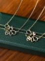 thumb 925 Sterling Silver Hollow Bee Cute Necklace 1