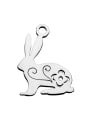 thumb Stainless steel rabbit Charm Height : 13 mm , Width: 16 mm 0