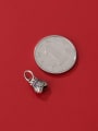 thumb S925 Silver Matte Old Small Fortune Bag Money Bag Charm 2