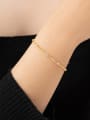 thumb 925 Sterling Silver Cubic Zirconia Geometric Dainty Adjustable Bracelet 1