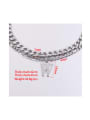 thumb Stainless steel Letter Hip Hop Multi Strand Necklace 1