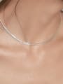 thumb 925 Sterling Silver Irregular Trend Multi Strand Necklace 3