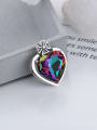 thumb 925 Sterling Silver Cubic Zirconia Heart Vintage Pendant 2