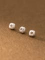 thumb S925 Plain Silver 4mm Pattern Bracelet Ball Beads 0