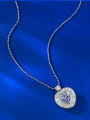 thumb 925 Sterling Silver Cubic Zirconia Heart Luxury Necklace 0