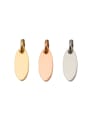 thumb Stainless steel oval tail tag / tag with hanging ring 1