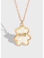 thumb 925 Sterling Silver Shell Bear Cute Necklace 3