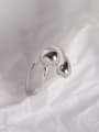 thumb 925 Sterling Silver Geometric Minimalist Spoon Ring 2