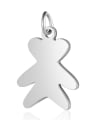 thumb Stainless steel Bear Charm Height : 12.5 mm , Width: 20 mm 1