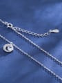 thumb 925 Sterling Silver Cubic Zirconia Geometric Dainty Necklace 3