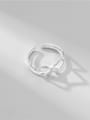 thumb 925 Sterling Silver Double Layer Heart Minimalist Stackable Ring 0