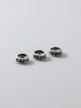 thumb S925 silver aged Thai silver 5mm bracelet spacer beads 0