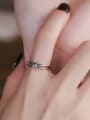 thumb 925 Sterling Silver Cross Vintage Double Knot Band Ring 1