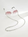 thumb Stainless steel Minimalist Hollow Oval  Mask Chain Sunglass Chains 3