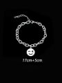thumb Titanium Steel  Minimalist Smiley  Bracelet and Necklace Set 2