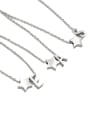 thumb Titanium Steel Letter Minimalist Necklace 4