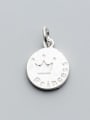 thumb 925 Sterling Silver Crown Charm Height : 15.5mm , Width: 13 mm 1
